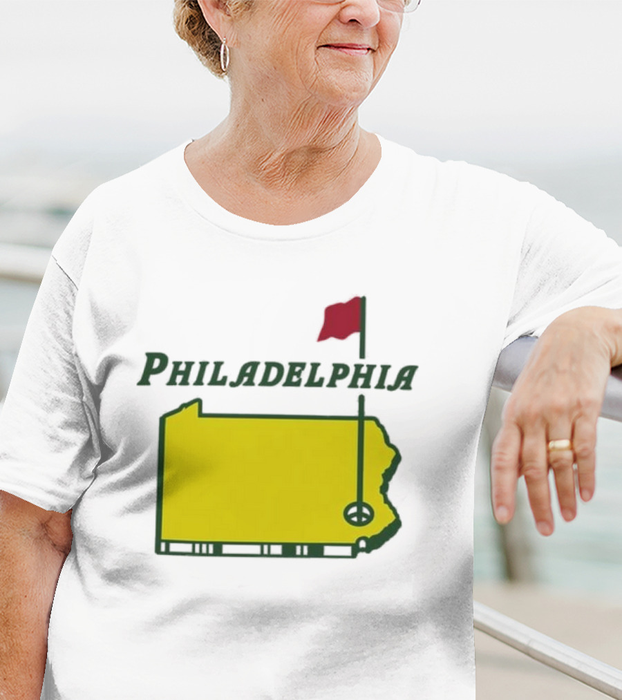 Philadelphia Masters Golf Pennsylvania Flagstick Icon T-Shirt