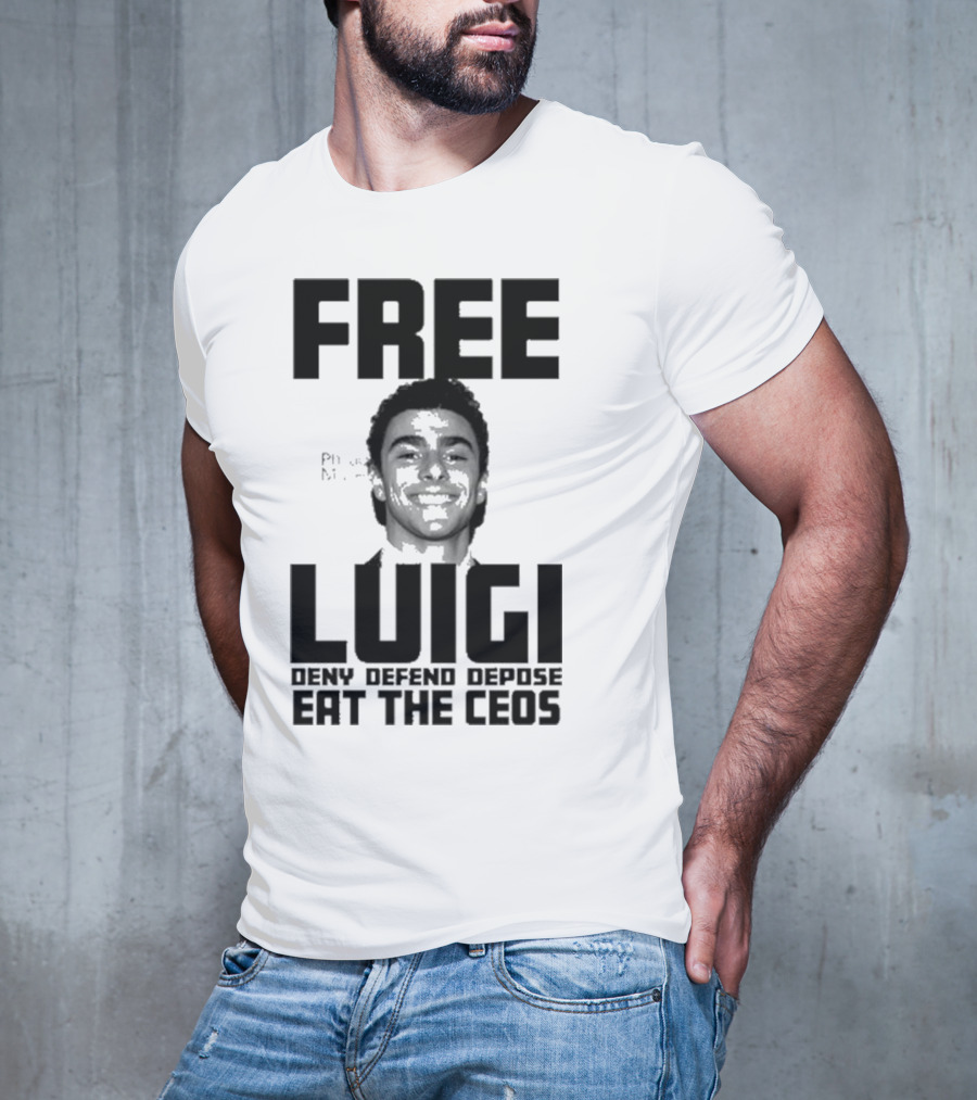 Portland USA Free Luigi Deny Defend Depose Eat The Ceos T-Shirt