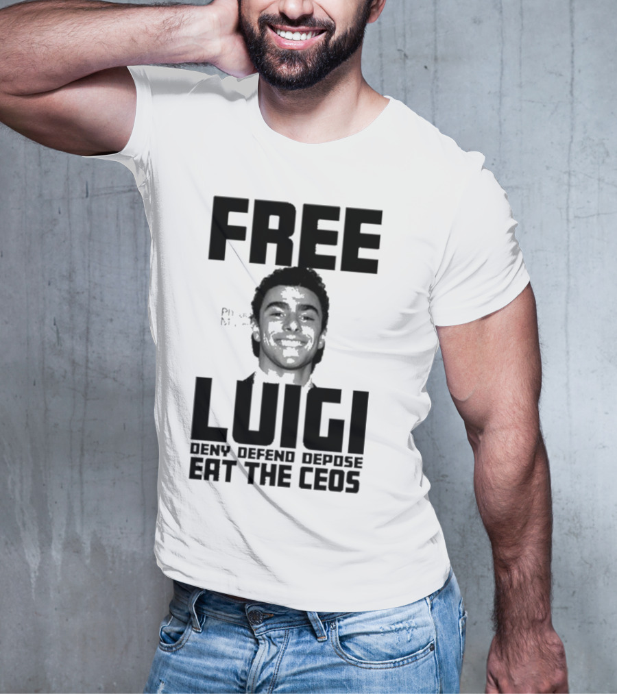 Portland USA Free Luigi Deny Defend Depose Eat The Ceos T-Shirt