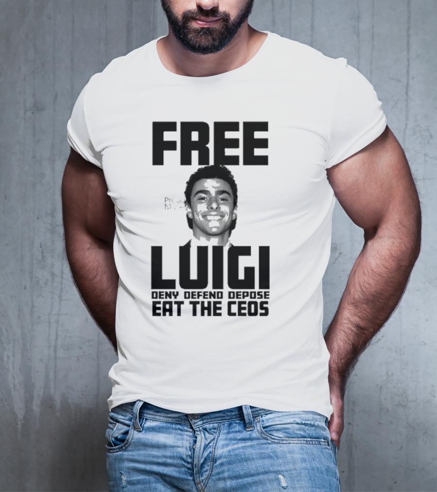Portland USA Free Luigi Deny Defend Depose Eat The Ceos T-Shirt