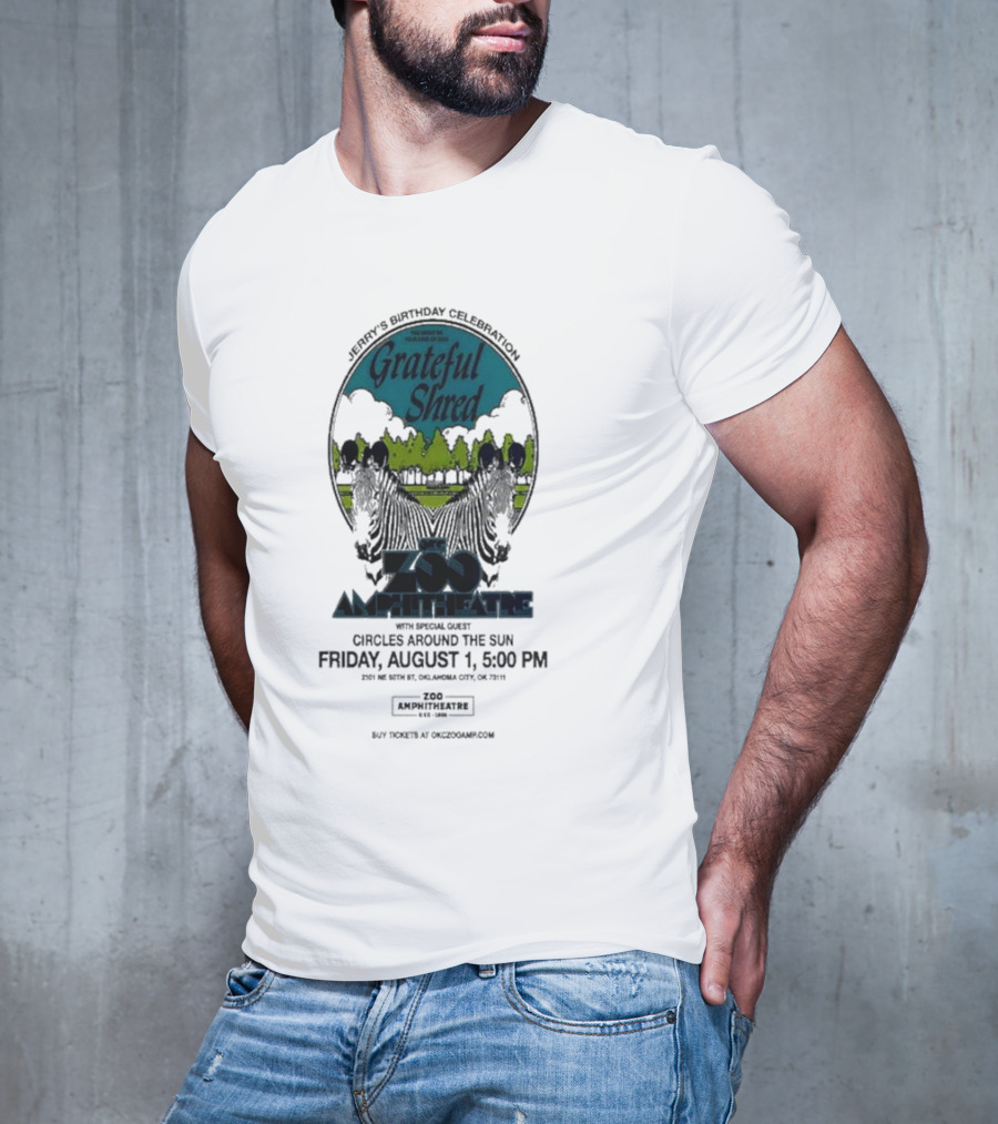 Grateful Shred Aug 01 2025 You Must Be Ready Zoo Amphitheatre T-Shirt