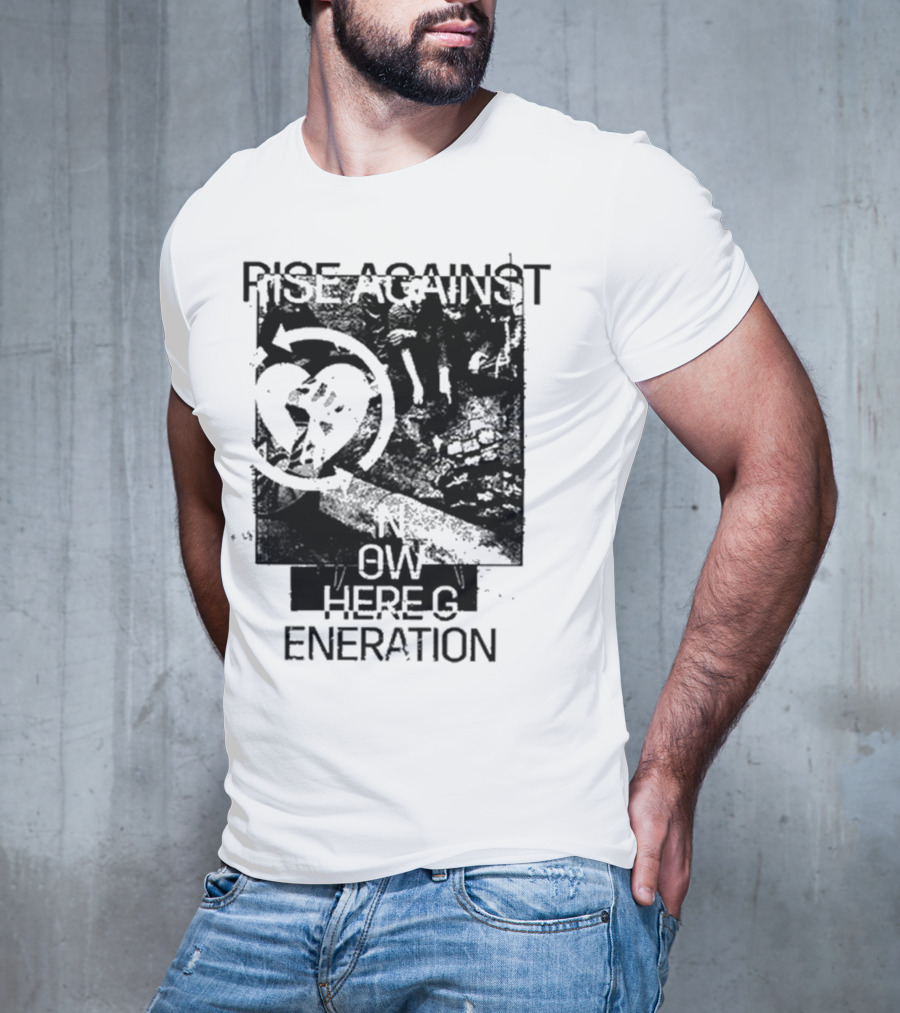 Rise Against Nowhere Generation Street Kids Stop Skeleton T-Shirt