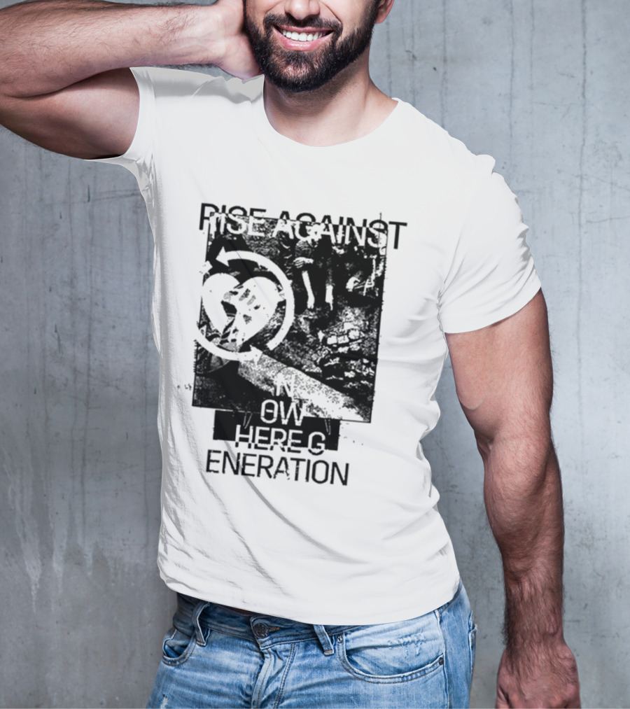 Rise Against Nowhere Generation Street Kids Stop Skeleton T-Shirt