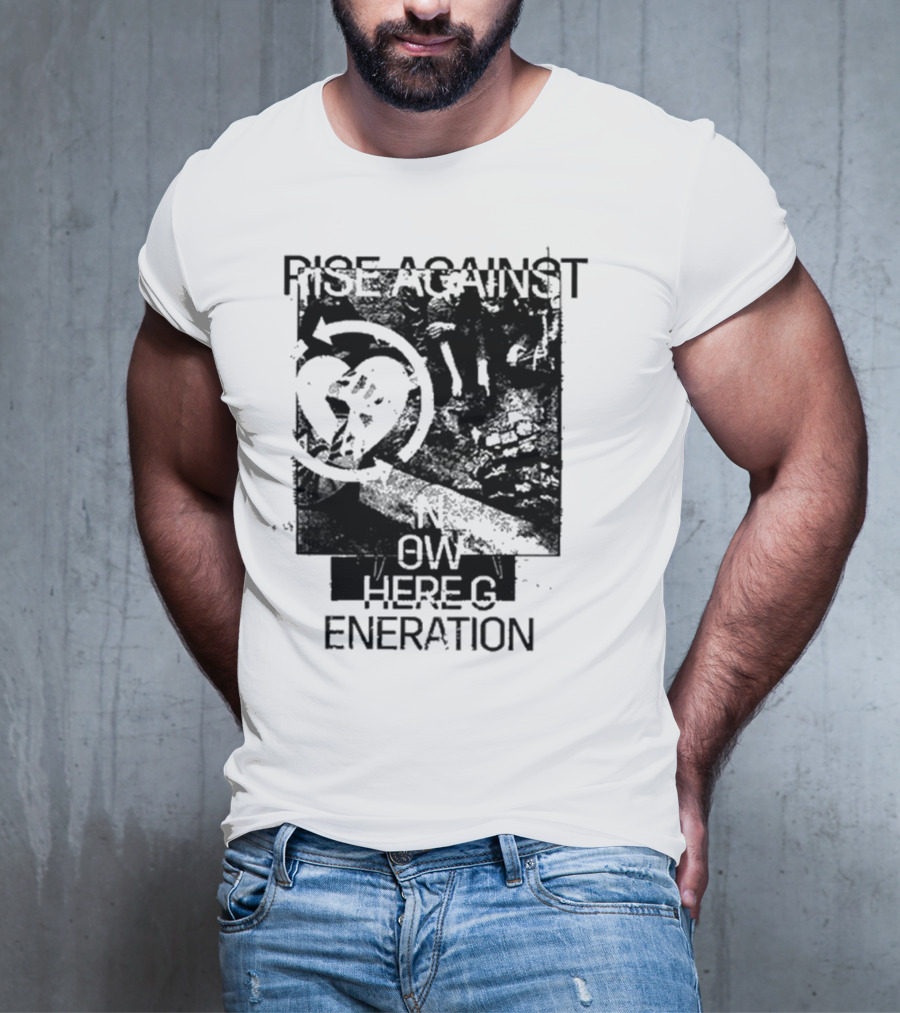 Rise Against Nowhere Generation Street Kids Stop Skeleton T-Shirt