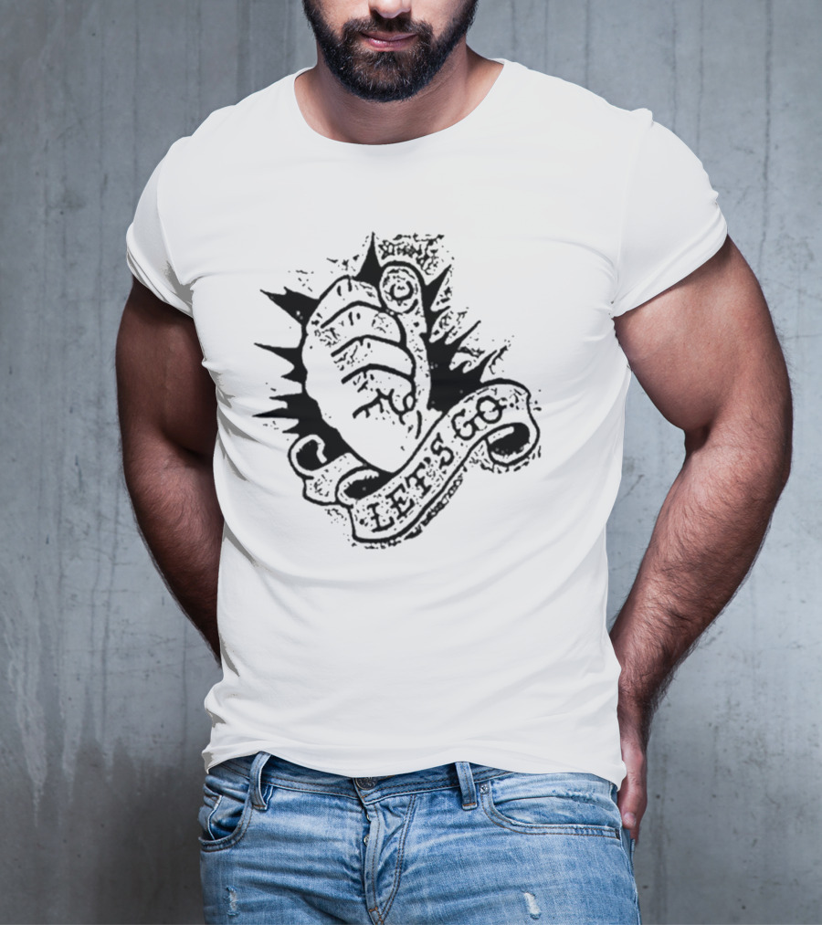 Rancid Let’s Go Punk Band Skull Art T-Shirt