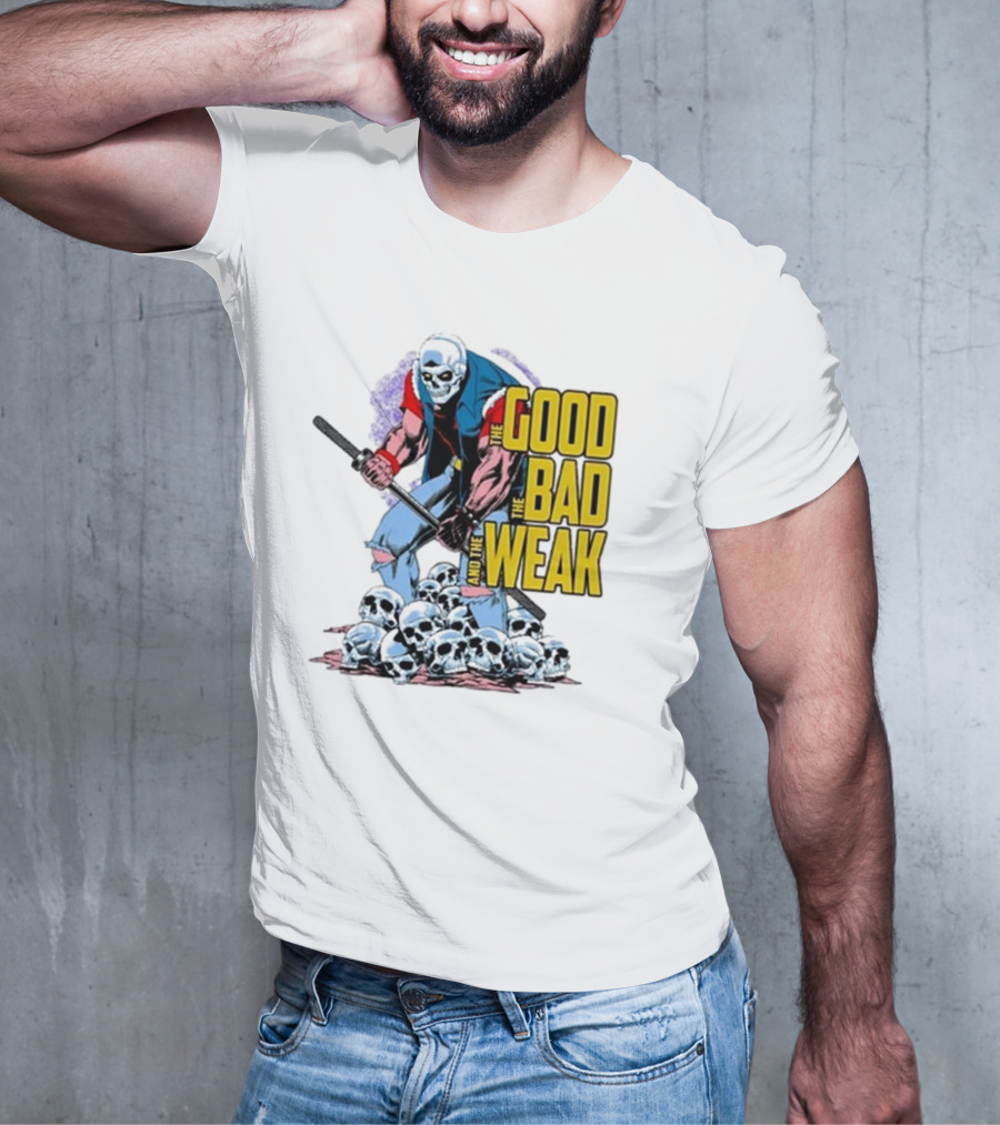 Raskolapparel The Good The Bad The Weak Skull Warrior With Bat T-Shirt