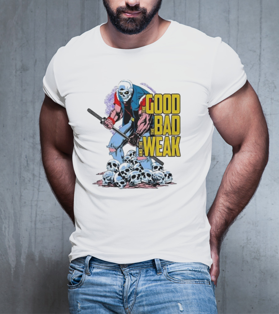Raskolapparel The Good The Bad The Weak Skull Warrior With Bat T-Shirt