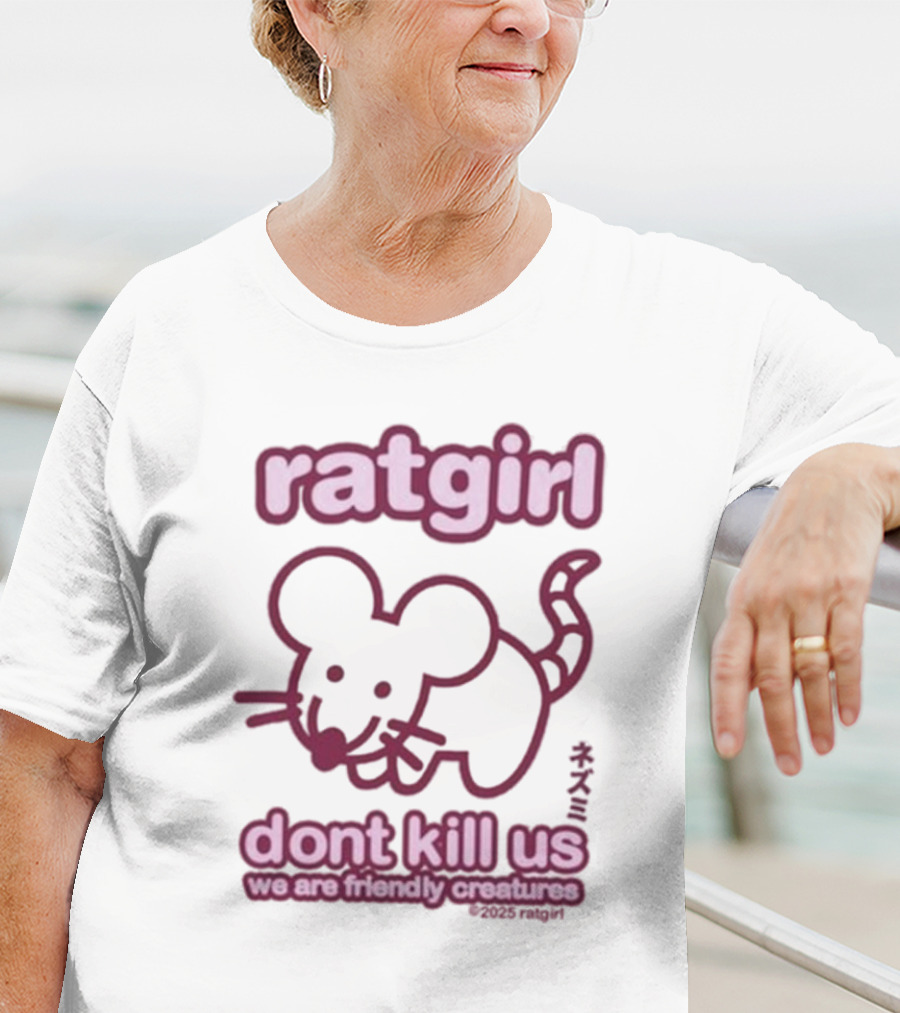 Ratgirl Don't Kill Us We Are Friendly Creatures T-Shirt