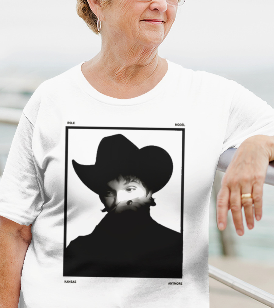 Role Model Anymore Kansas Cowboy Hat Boyfriend Fit Girls T-Shirt