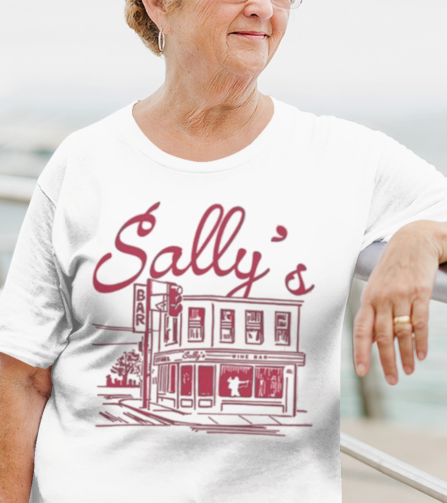 Sally's Role Model Wine Bar Building Sketch T-Shirt