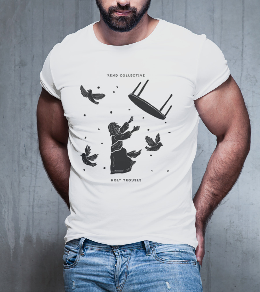 Rend Collective Holy Trouble Flying Table And Birds T-Shirt