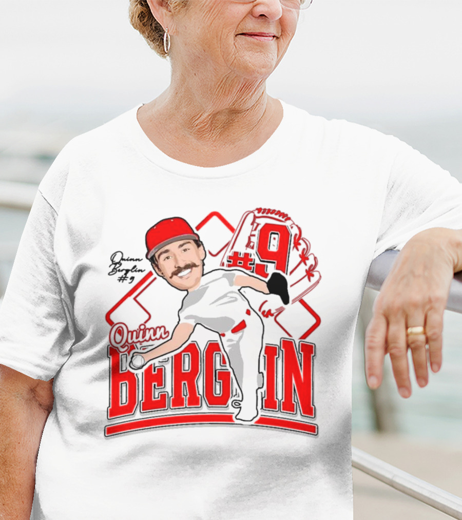 Quinn Berglin Baseball 2025 Glove Number 9 T-Shirt