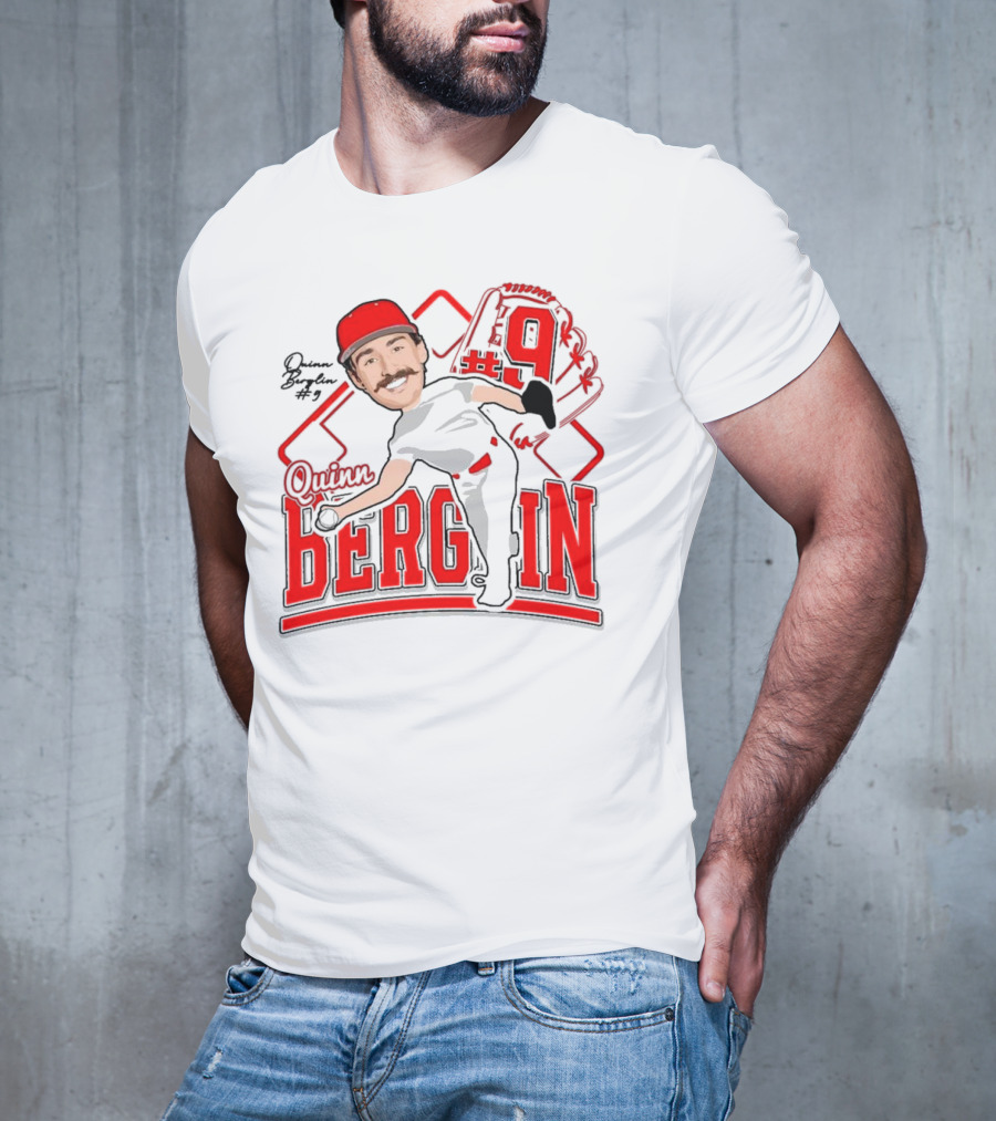 Quinn Berglin Baseball 2025 Glove Number 9 T-Shirt