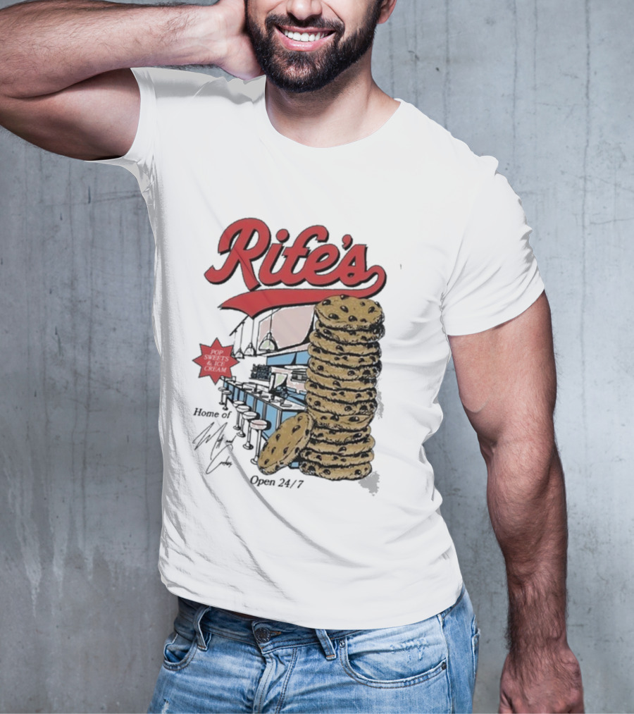Rife's Diner 2025 Cookie Stack Retro Style T-Shirt