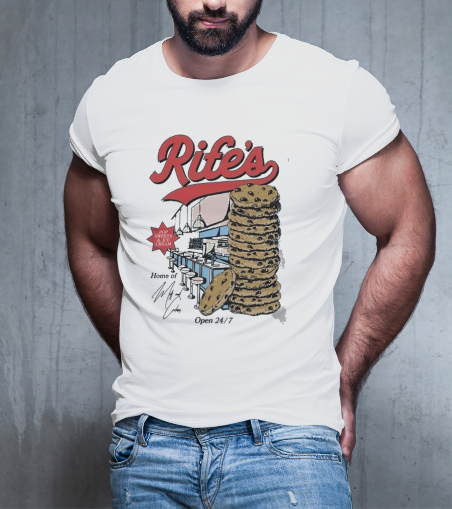Rife's Diner 2025 Cookie Stack Retro Style T-Shirt