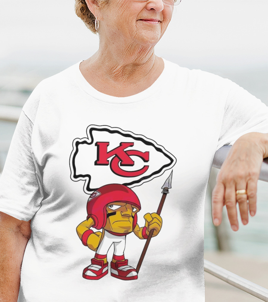 Rush Zone Kansas City Chiefs NFL Character KC Logo 2025 T-Shirt