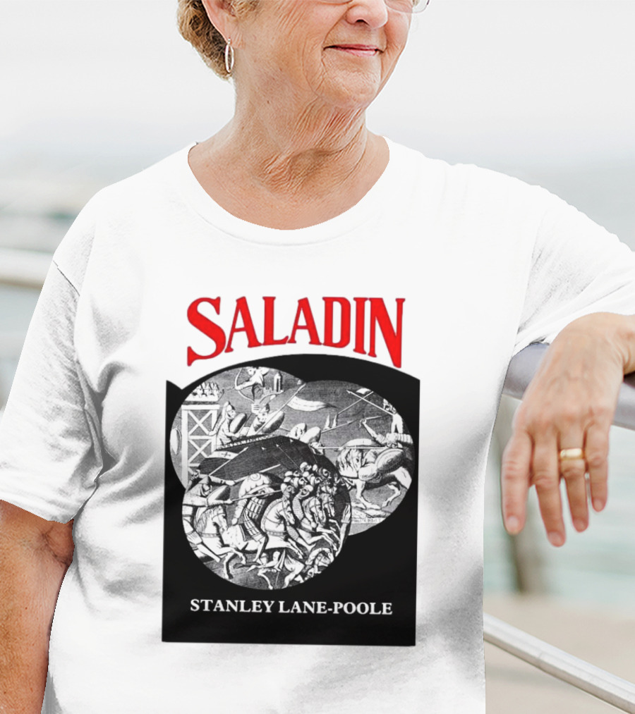 Saladin Stanley Lane-Poole Historical Crusades Battle Art T-Shirt
