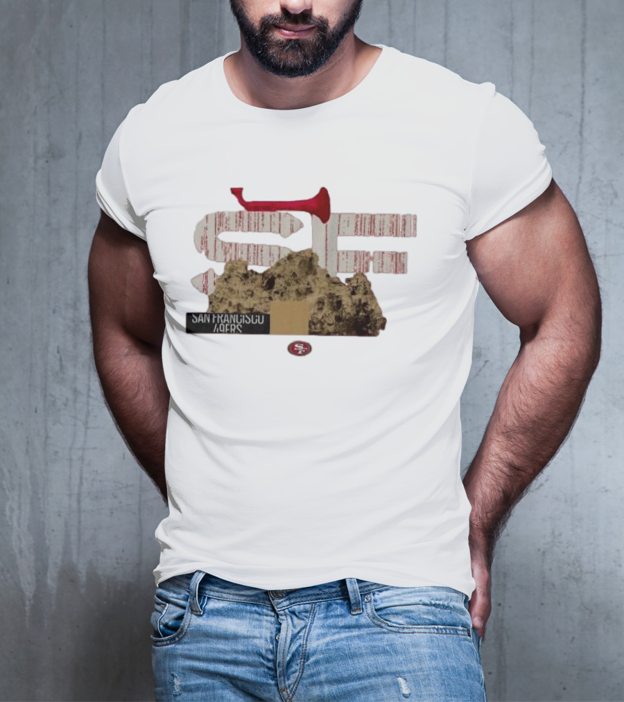 San Francisco 49ers SF 2025 NFL Draft Rock And Red Bat Elements T-Shirt