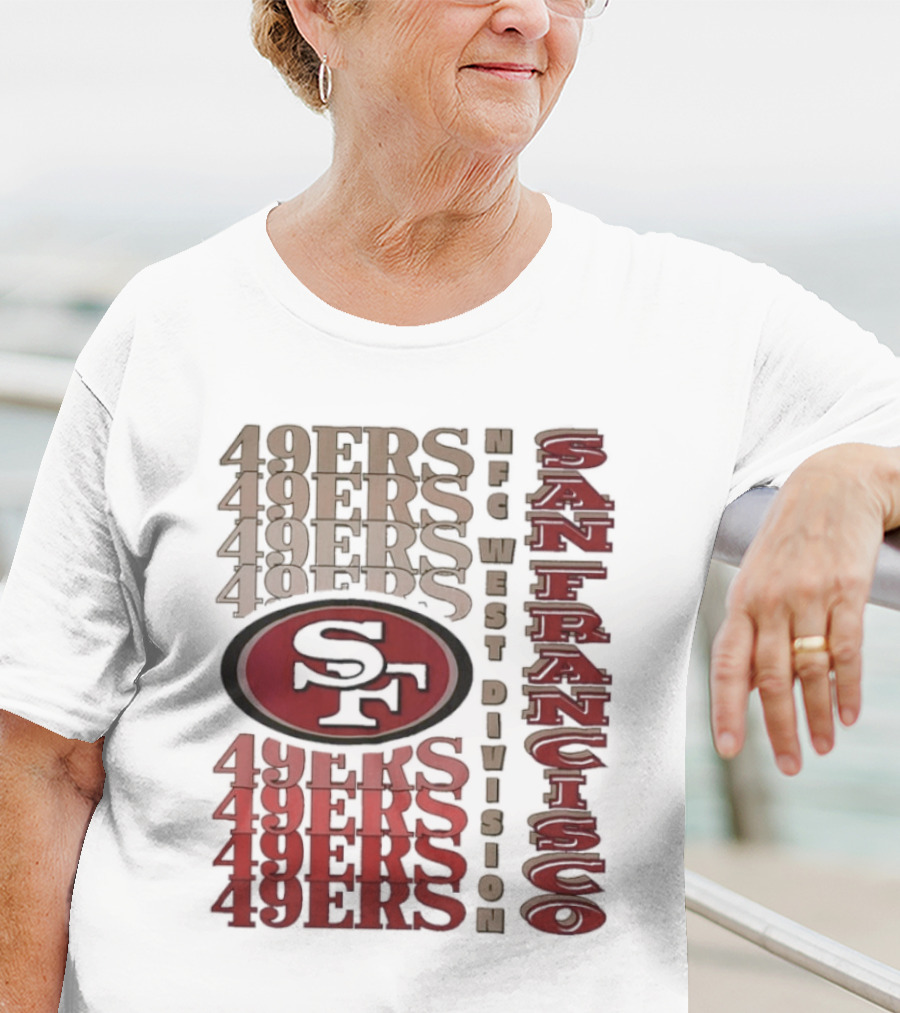 San Francisco 49ers NFC West Division 49ers SF Logo T-Shirt