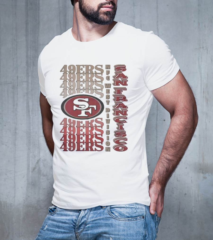 San Francisco 49ers NFC West Division 49ers SF Logo T-Shirt