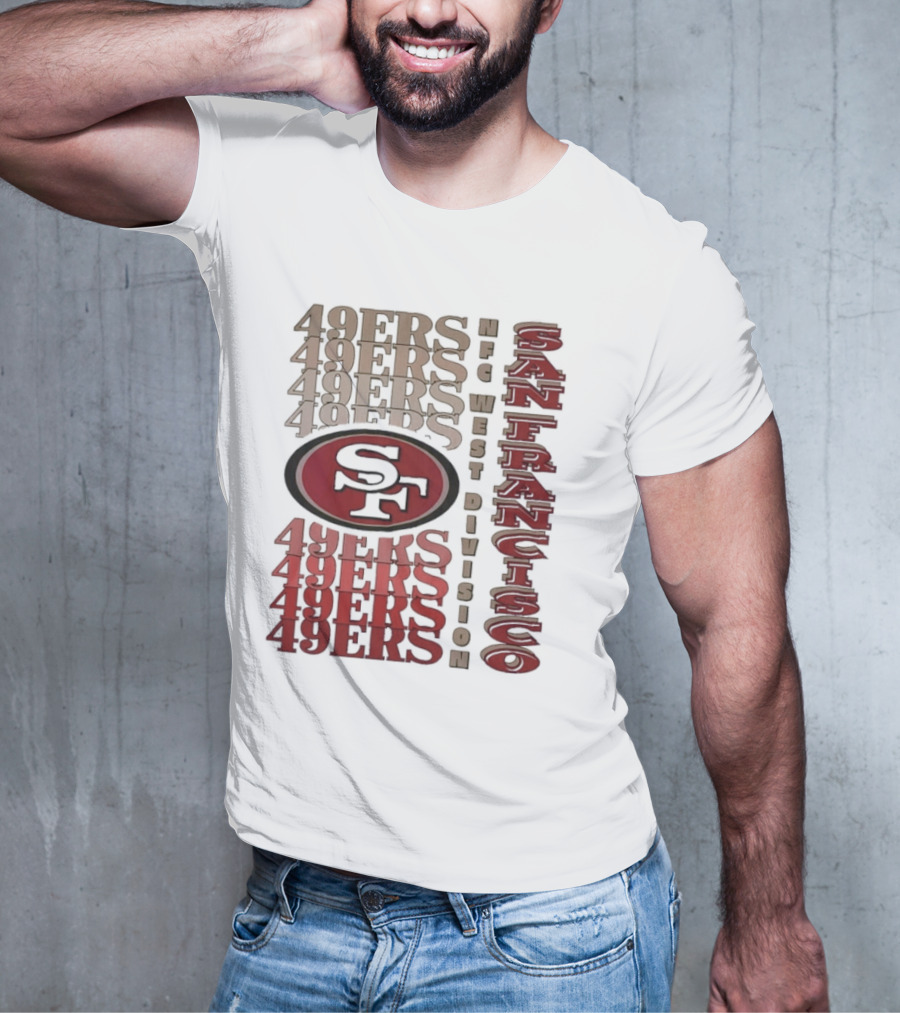 San Francisco 49ers NFC West Division 49ers SF Logo T-Shirt