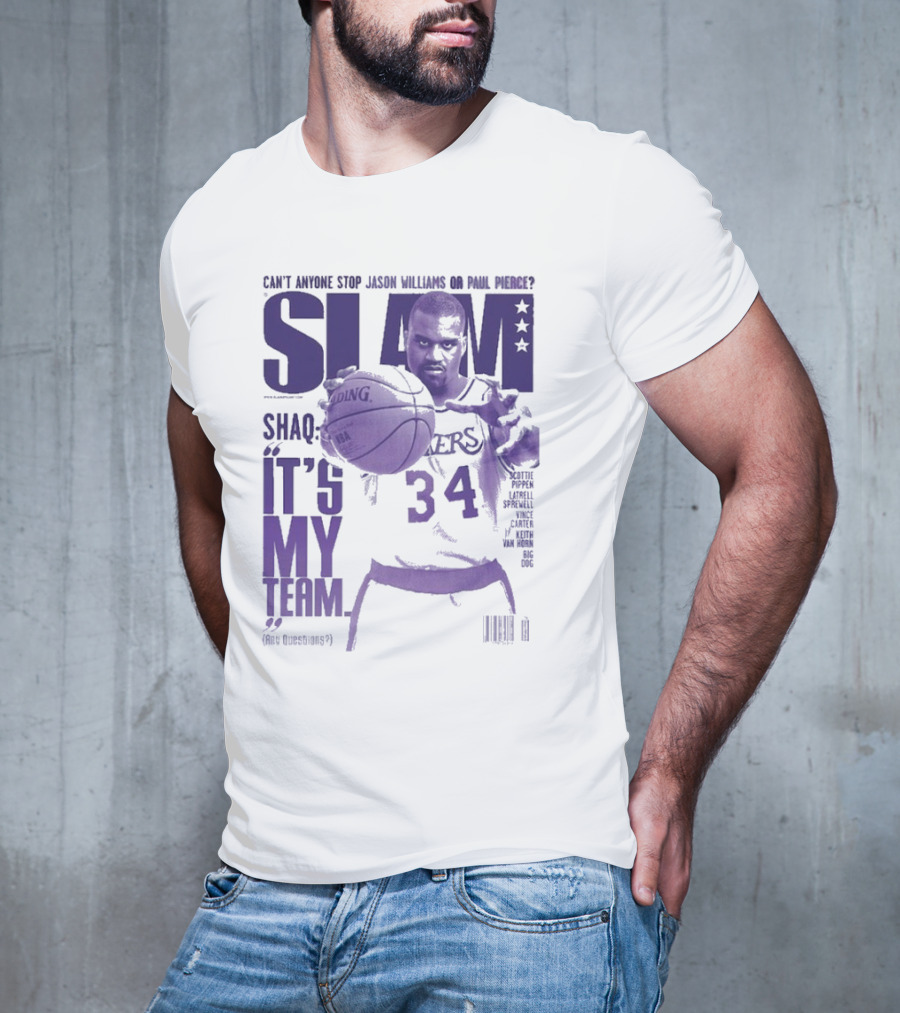 SLAM Shaquille O’Neal Lakers It's My Team 34 T-Shirt