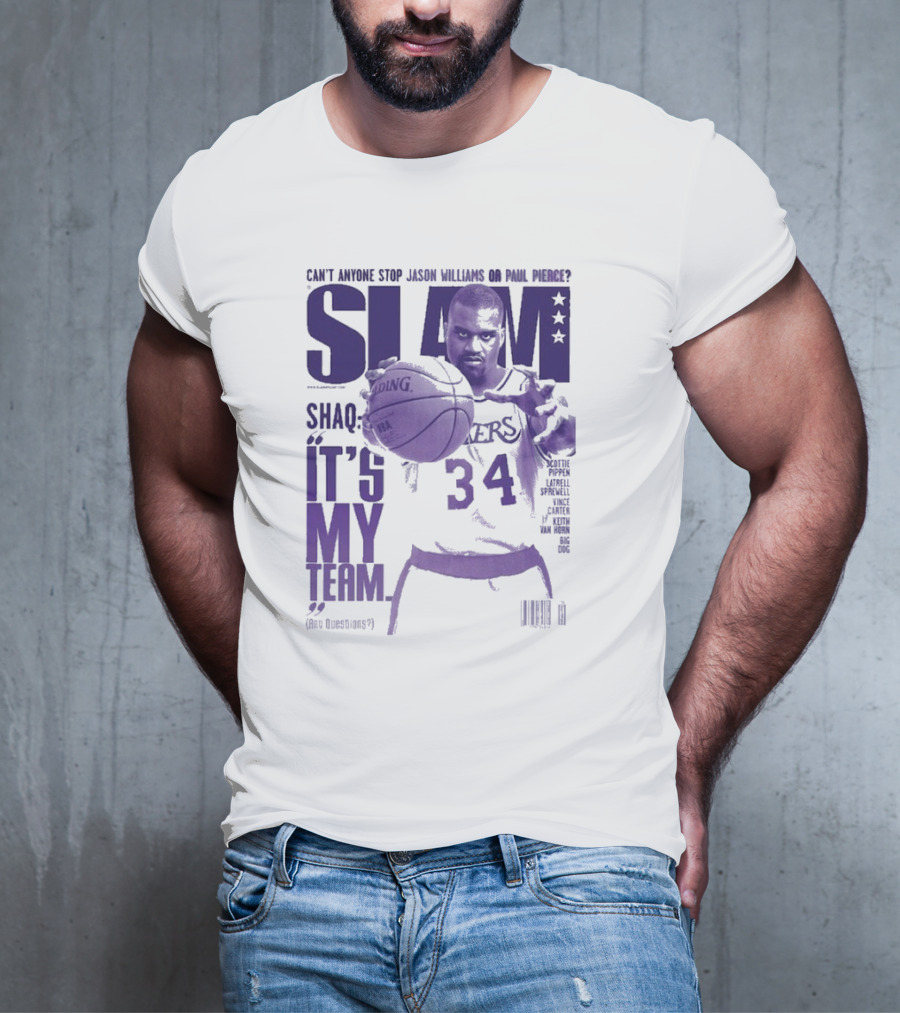 SLAM Shaquille O’Neal Lakers It's My Team 34 T-Shirt