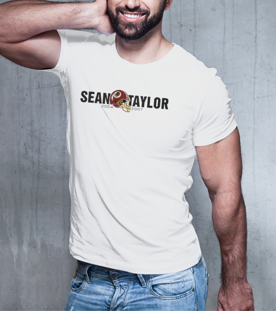 Sean Taylor 2004 2007 Washington Commanders Helmet Tribute T-Shirt