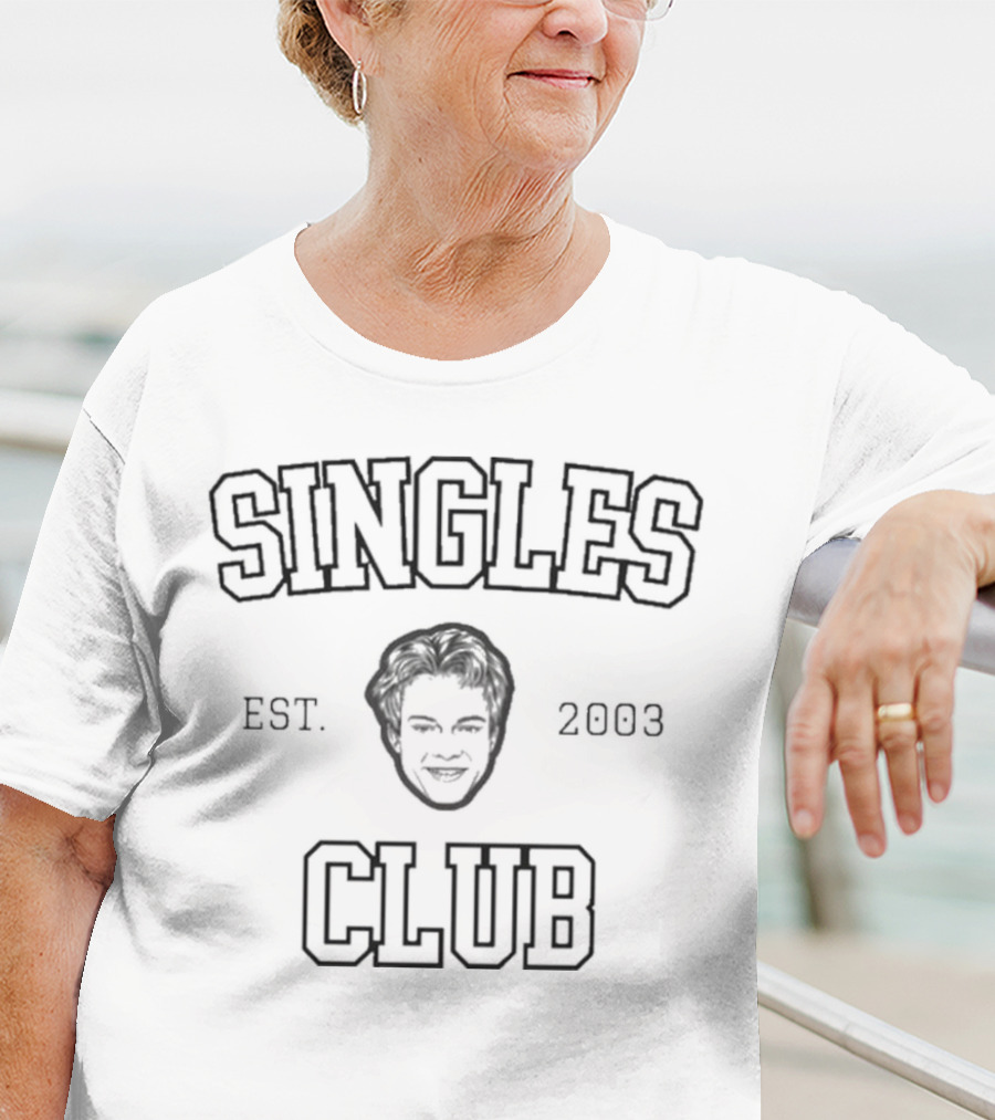 Singles Club EST 2003 Smiling Face Icon T-Shirt