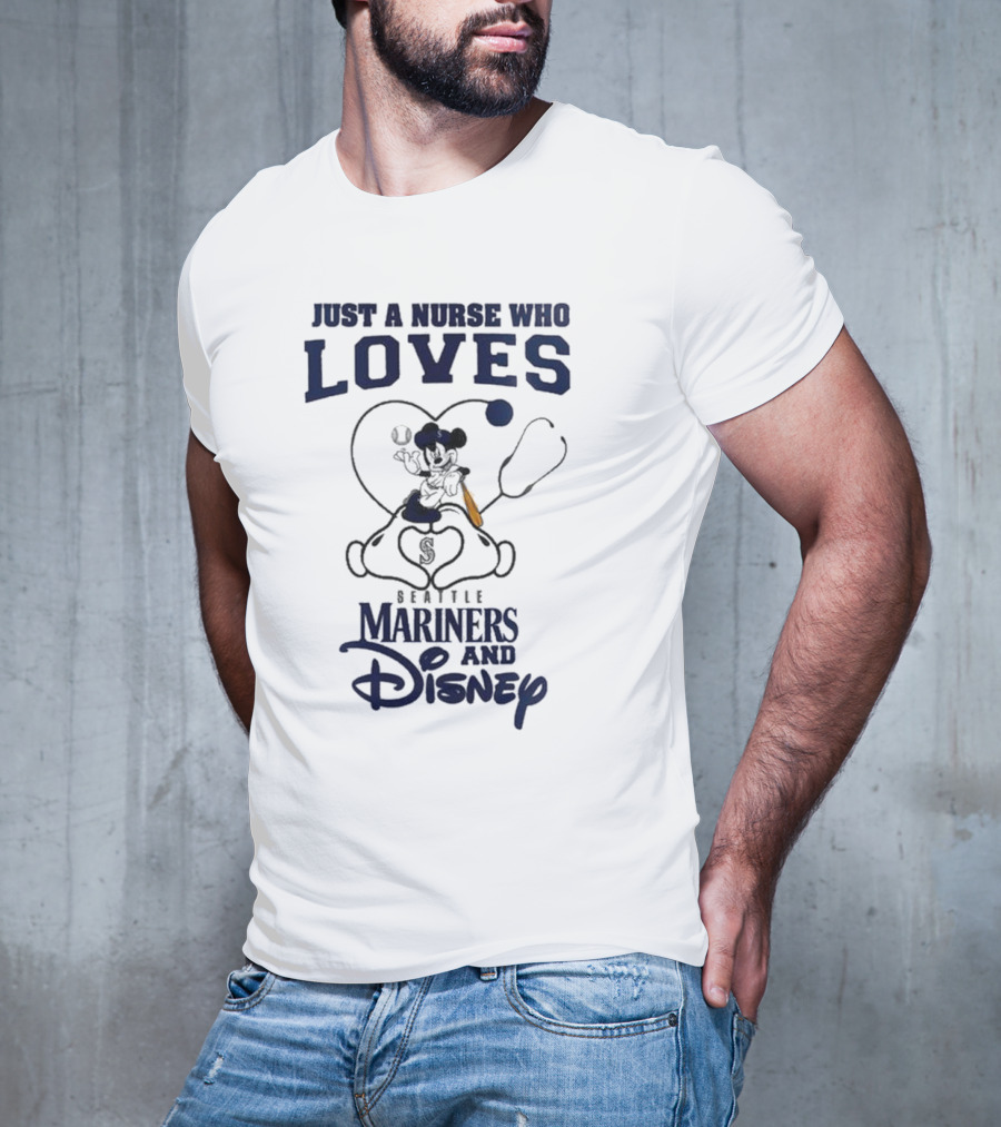 Seattle Mariners Disney Nurse Who Loves Baseball 2025 T-Shirt