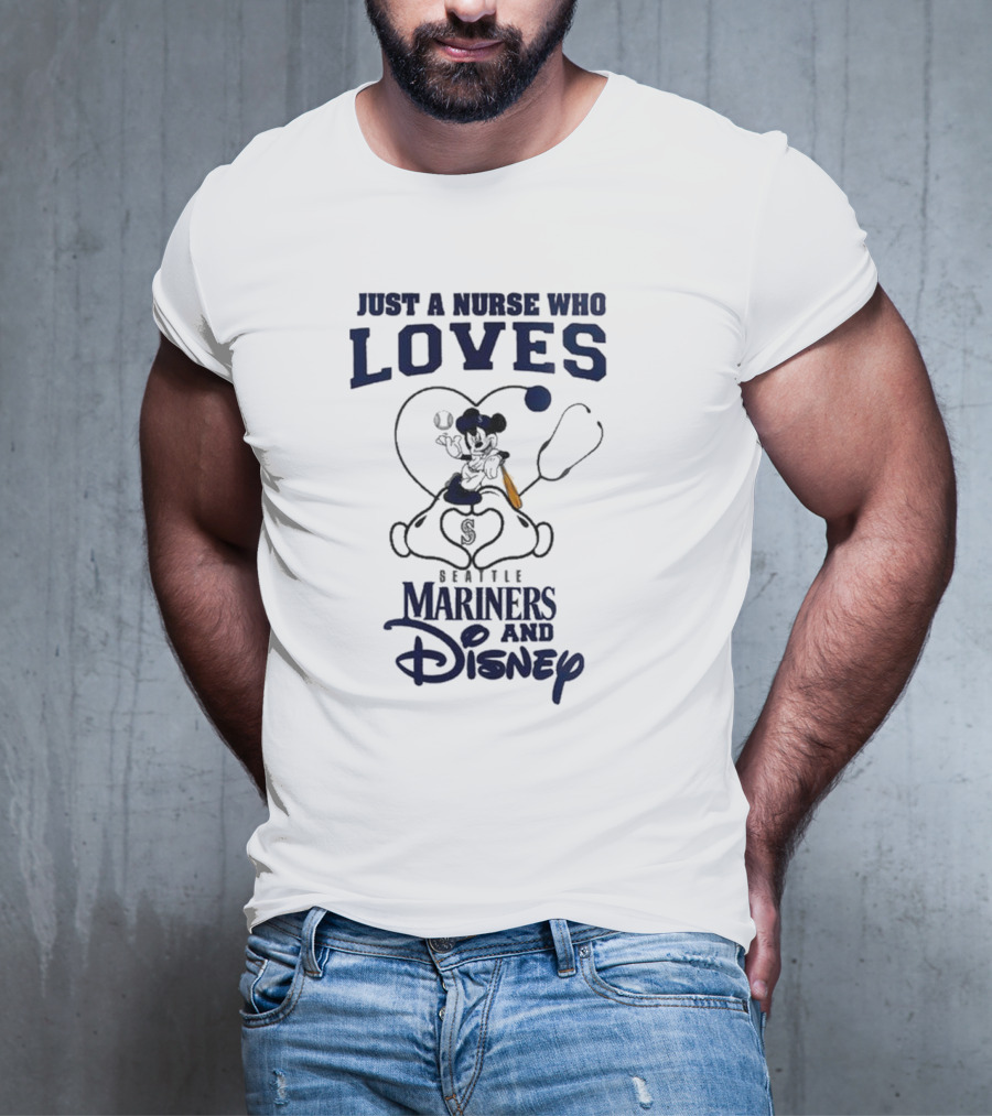 Seattle Mariners Disney Nurse Who Loves Baseball 2025 T-Shirt