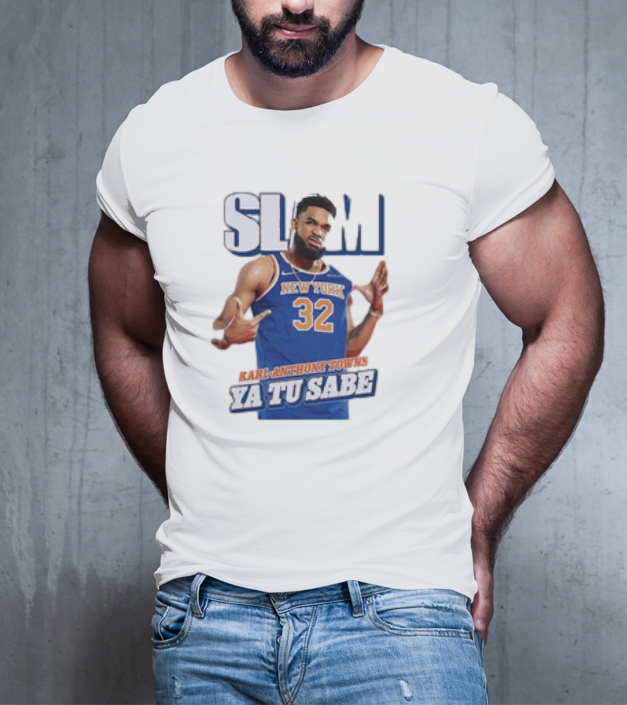 SLAM New York Karl-Anthony Towns Ya Tu Sabe T-Shirt