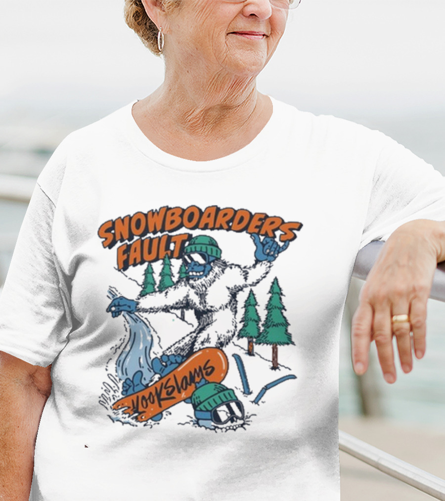 Kookslams Snowboarders Fault Monster Winter Sports Fun T-Shirt