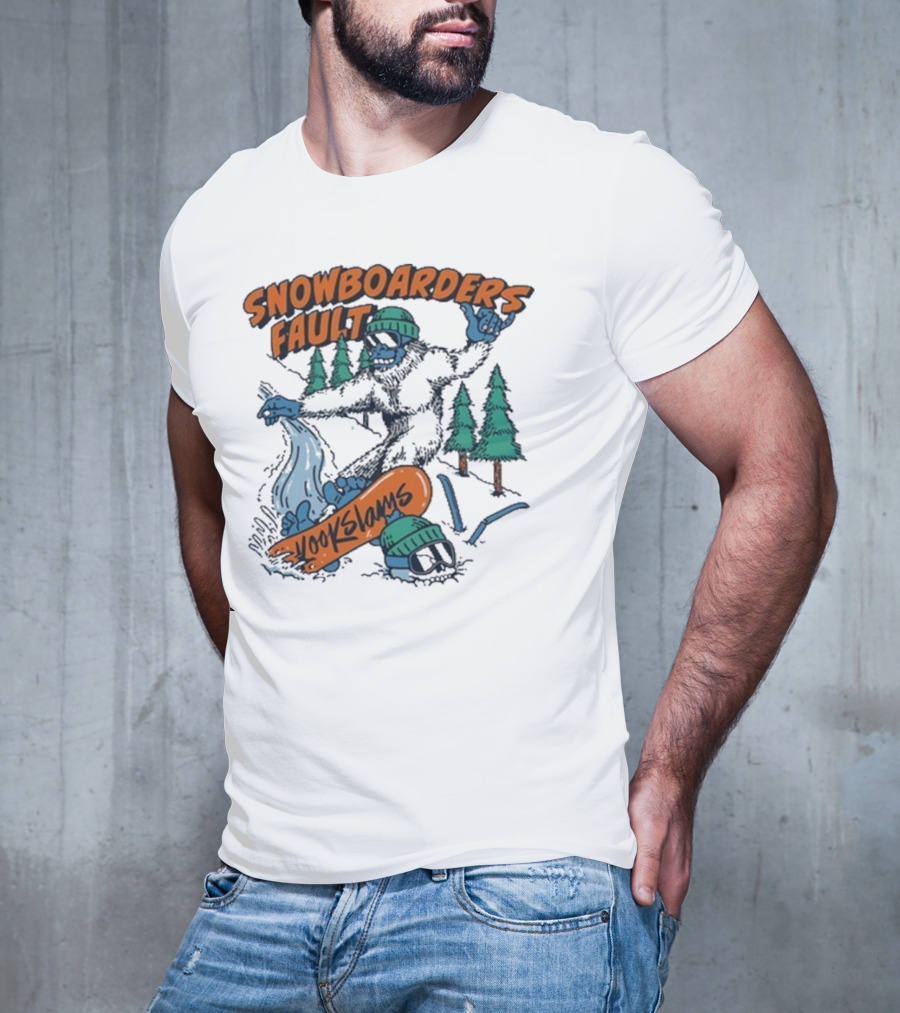 Kookslams Snowboarders Fault Monster Winter Sports Fun T-Shirt