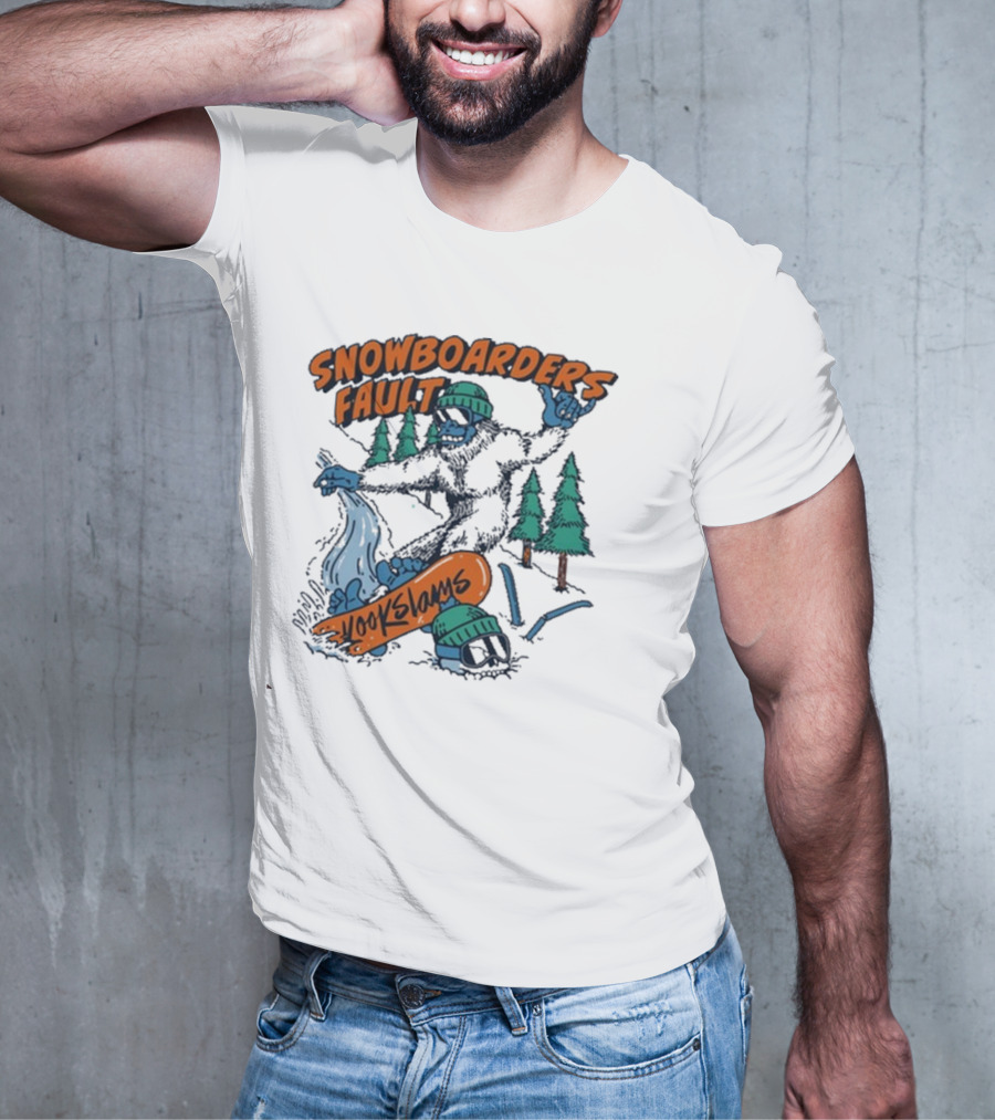 Kookslams Snowboarders Fault Monster Winter Sports Fun T-Shirt