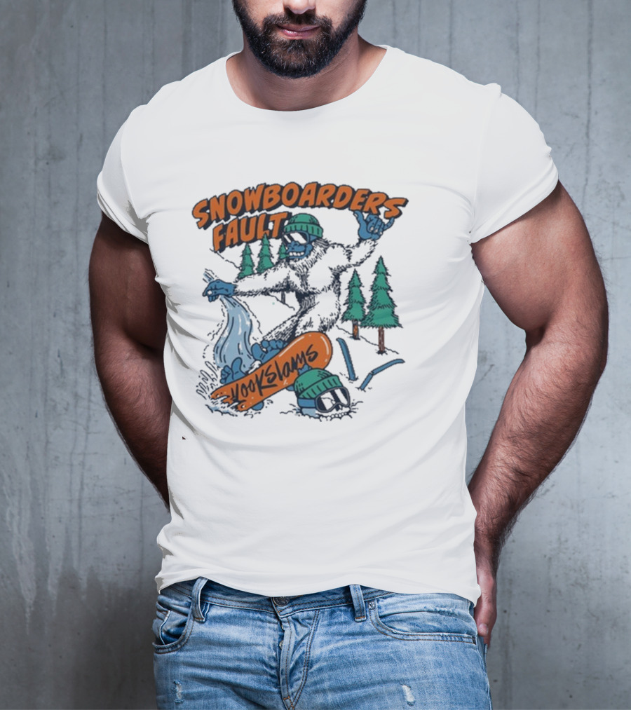 Kookslams Snowboarders Fault Monster Winter Sports Fun T-Shirt