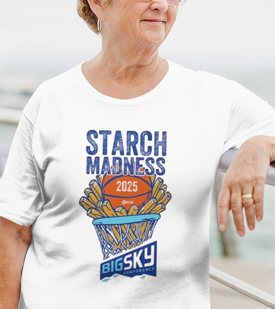 Big Sky Conference Starch Madness 2025 Basketball Theme T-Shirt