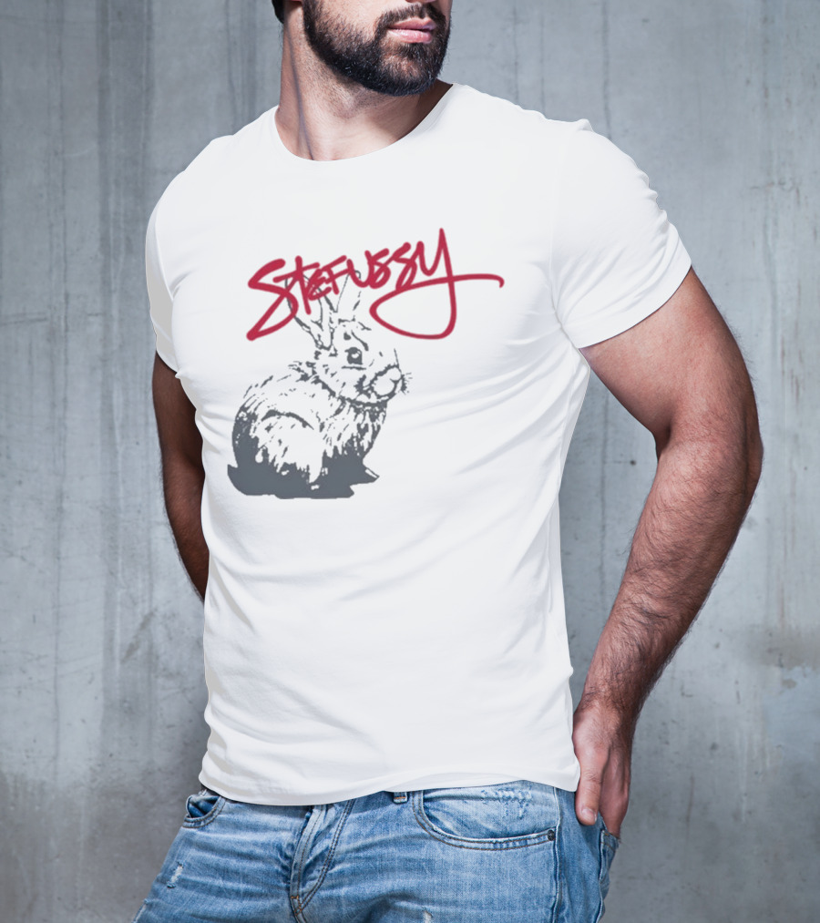 Stefussy Bunny Stussy Graphic T-Shirt
