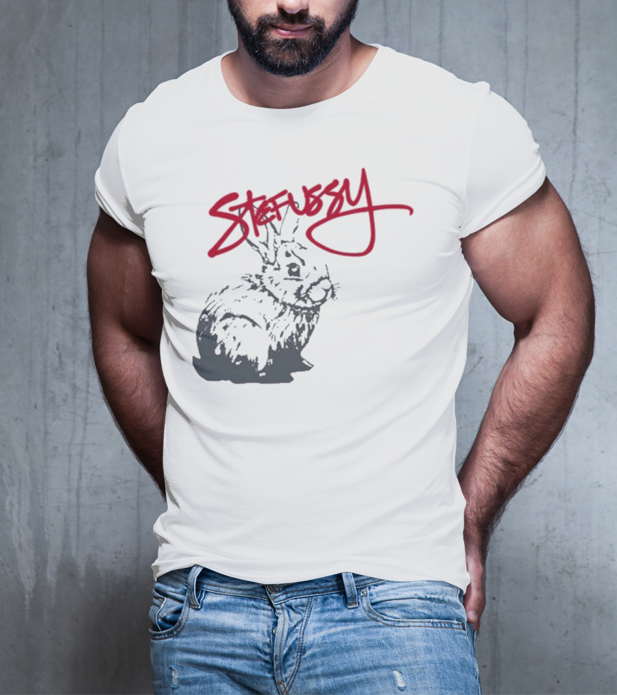 Stefussy Bunny Stussy Graphic T-Shirt