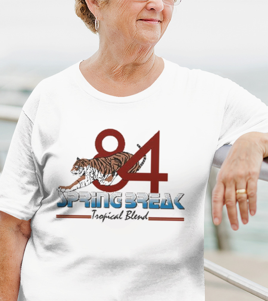Step Brothers Dale Doback 84 Spring Break Tiger T-Shirt