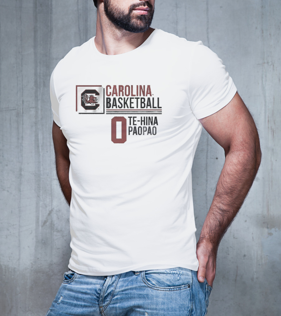 South Carolina Basketball Te-Hina Paopao 0 Gamecocks T-Shirt