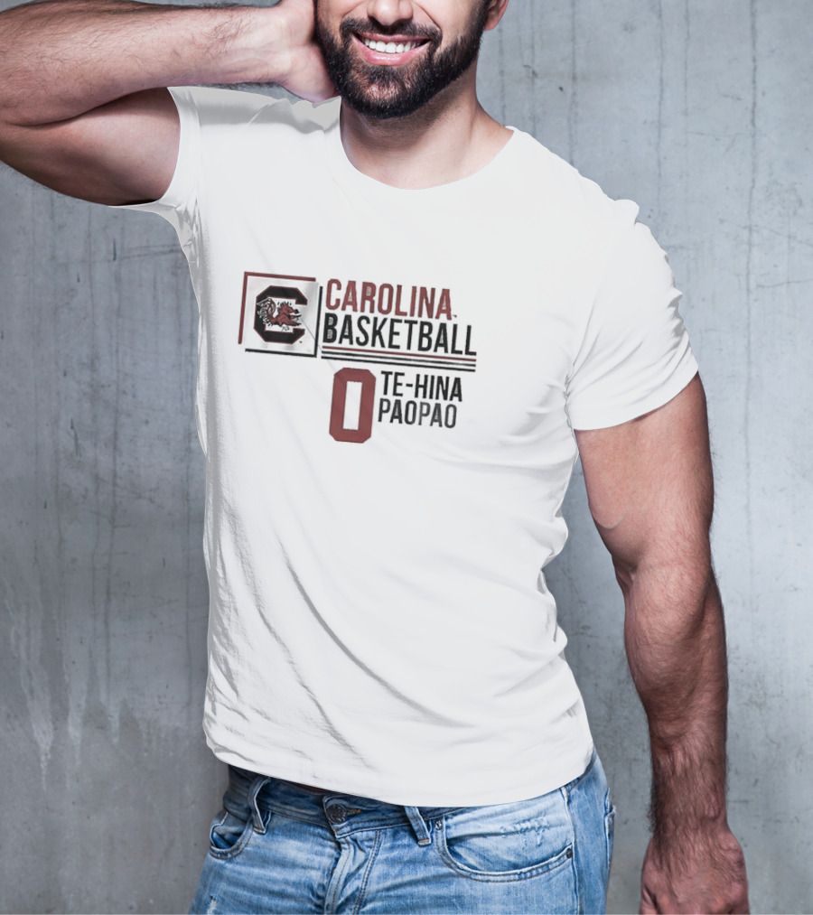 South Carolina Basketball Te-Hina Paopao 0 Gamecocks T-Shirt