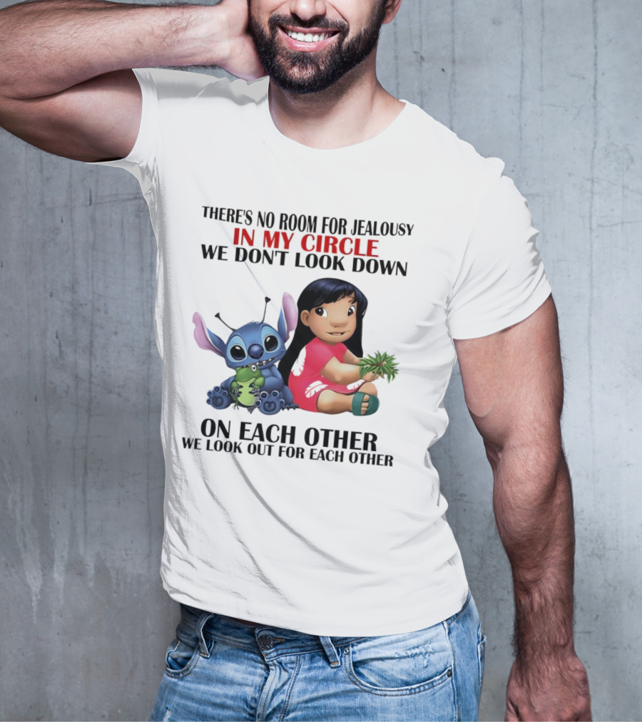 Lilo And Stitch There's No Room For Jealousy In My Circle We Look Out For Each Other T-Shirt