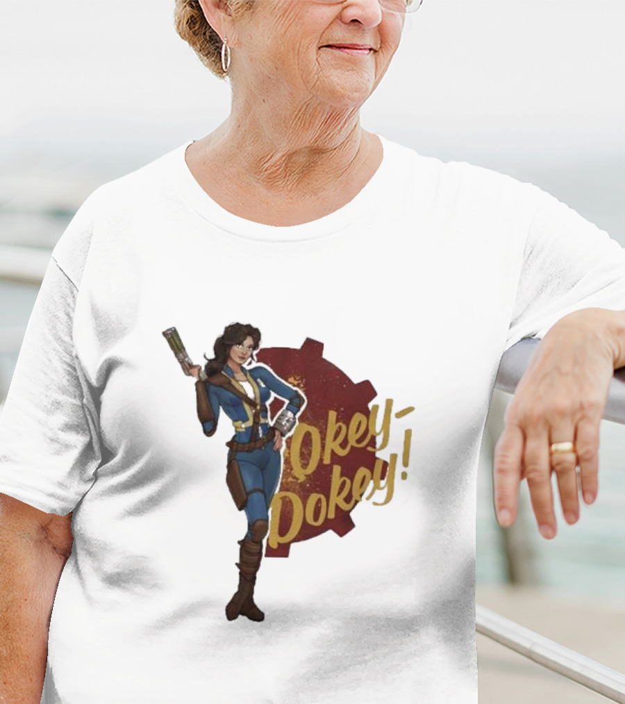 Spartan117gw Okey Dokey Gaming Vault Girl Retro Style T-Shirt
