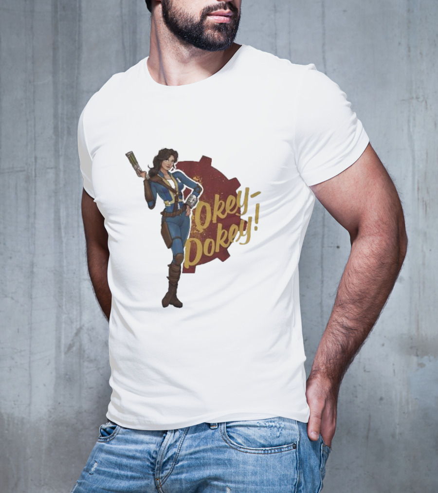 Spartan117gw Okey Dokey Gaming Vault Girl Retro Style T-Shirt