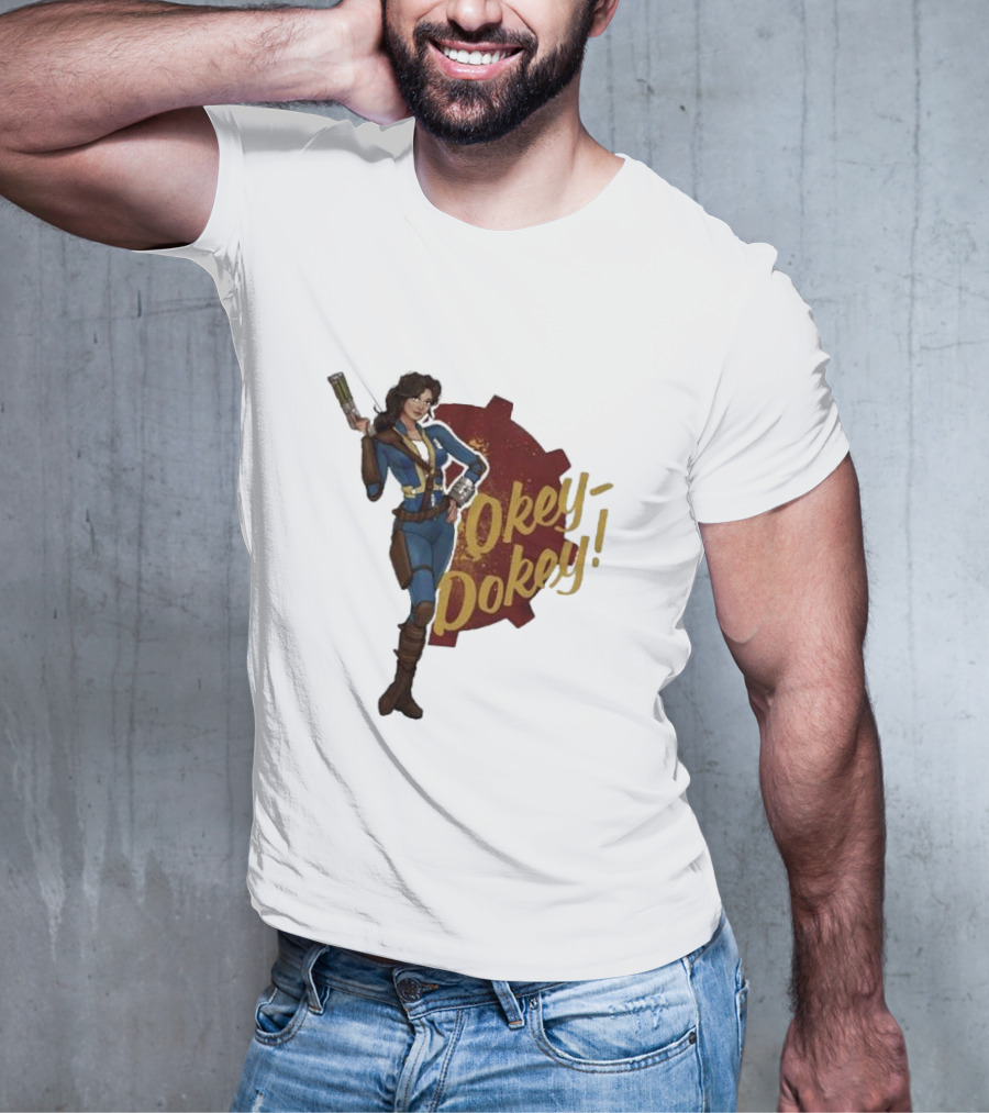 Spartan117gw Okey Dokey Gaming Vault Girl Retro Style T-Shirt