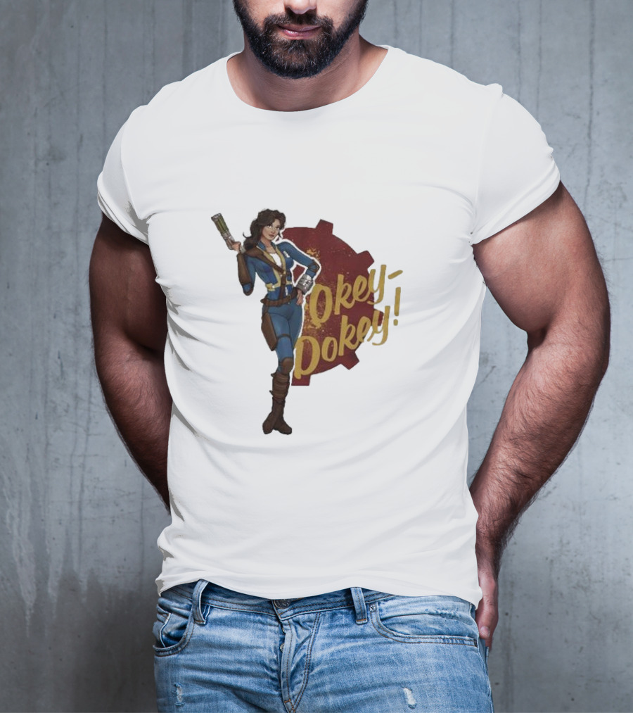 Spartan117gw Okey Dokey Gaming Vault Girl Retro Style T-Shirt