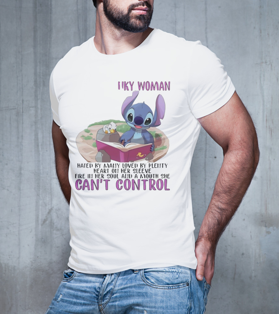 Cranky Woman Stitch Can't Control Hated By Many Loved By Plenty T-Shirt