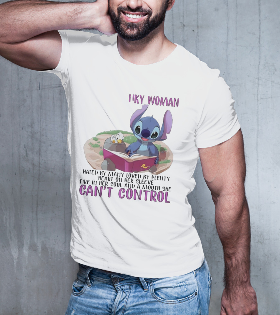 Cranky Woman Stitch Can't Control Hated By Many Loved By Plenty T-Shirt