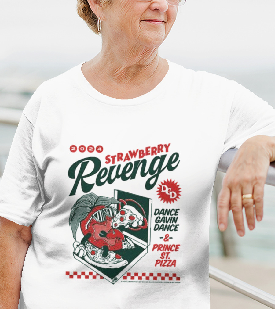Strawberry Revenge Dance Gavin Dance Pizza Parody Pizza T-Shirt